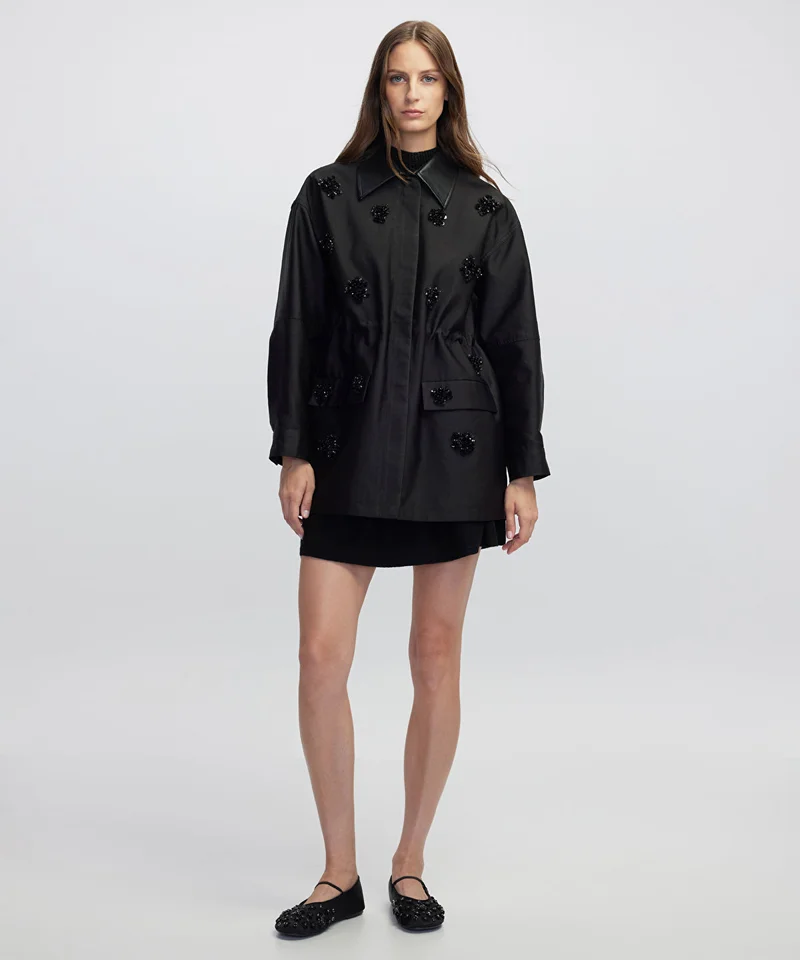 Ipekyol  Floral Embellished Coat for Women | Best Price UAE